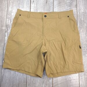 Merrell Shorts Mens 36 Brown Tech Cargo Shorts Lightweight Outdoor Hiking